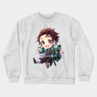 Chibi Tanjiro From Demon Slayer Crewneck Sweatshirt